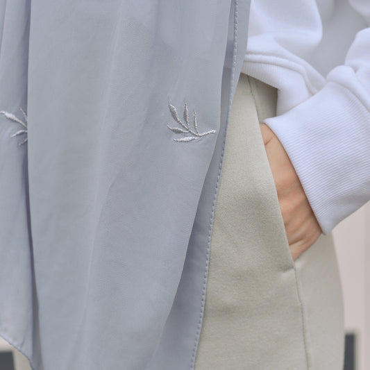 'PALM' EMBROIDERED SCARF